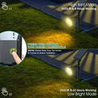 Solar Spotlights, 18 LED Solar Lights Outdoor Waterproof, 2 Mode Soft Warm - Image 4