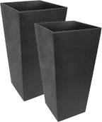 Tierra Verde 2-Pack Indoor & Outdoor Self-Watering Square Planters by TierraVerde