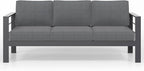 Solaste Outdoor Couch Aluminum Patio Furniture Sofa, 3-Seat All-Weather Metal - Image 7