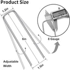 HongWay 120 Pack 6 Inch Landscape Staples, 8 Gauge Garden Stakes Heavy Duty - Image 2