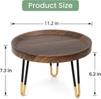 Plant Stand Indoor Outdoor, Mid Century Style Walnut Wood Color Plant Stand - Image 3