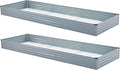 2 Pack 12x4x1FT Galvanized Raised Garden Beds Kit Outdoor Metal Gardening by Meberam