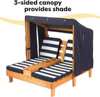 KidKraft Wooden Outdoor Double Chaise Lounge - Image 6