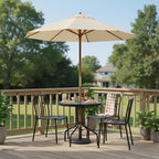 Tangkula 27.5 Inch Round Outdoor Dining Table - Image 2