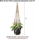 Mkono Macrame Plant Hanger Indoor Jute Hanging Planter Basket - Image 6