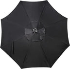 Blissun 9 ft Solar Umbrella, 32 LED Lighted Patio Umbrella, Table Market - Image 4