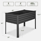 Best Choice Products 48x24x30in Galvanized Raised Garden Bed, Metal Elevated - Image 2