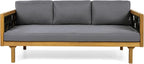 Christopher Knight Home Rosie Acacia Wood Outdoor Daybed Sofa - Image 5