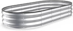 Kesfitt Raised Garden Bed, Oval Open-Bottom Design, 12-Inch Deep by Kesfitt