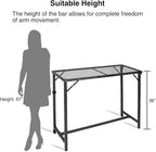 REDCAMP 39 Inch Outdoor Bar Table, Folding Paito Bar Height Table - Image 6