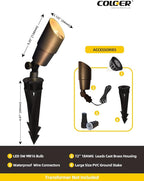 COLOER Die-cast Brass Low Voltage Spotlight 1-Pack - Image 4