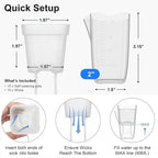 QCQHDU 2 Inch Mini Self Watering Pots - Image 5
