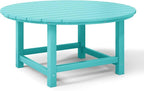 WestinTrends Malibu Low Outdoor HDPE Round Patio Coffee Table - Image 7