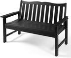 Backyard Expressions Poly Patio Bench – Weatherproof Outdoor Bench, Low - Image 7