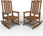 Oversized Rocking Chair Set of 2, Outdoor Rocking Chair by THOEOE