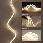 AC 110V COB LED Strip Lights Outdoor Waterproof 65.6ft, 4000K Natural White - Image 3