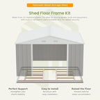 Patiowell 10 x 12 FT Metal Storage Shed - Image 2
