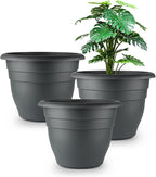 12 Inch Plant Pots, Large Planters by RooTrimmer