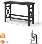 HDPE Patio Bar Table, Adirondack Outdoor Bar Height Table, HDPE Outside Pub - Image 3