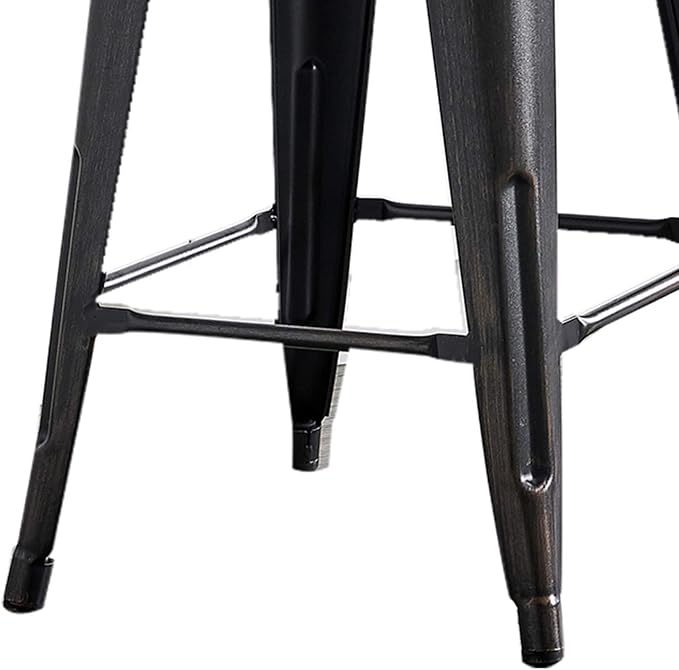 AC Pacific 24” Metal Barstool Set of 4 – Country Rustic Style - Image 8
