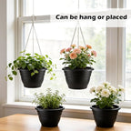 Hanging Planters 11 Inch, Self Watering Hanging Basket - Image 4