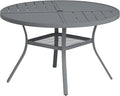 VICLLAX Round Patio Table with Adjustable Umbrella Hole by HOME