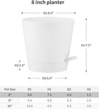 FaithLand 2-Pack 8 Inch Planter Pots - Image 2
