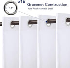 PureFit Outdoor Curtains for Patio Waterproof Weatherproof, UV and Fade - Image 4