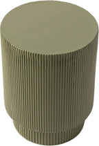 LeisureMod Modern Side Table Round Fiberstone Top Accent End Table - Image 9