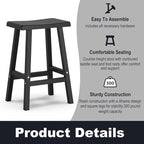 Bar Stools Set of 4, Waterproof UV-Resistant, Durable Resin Kitchen Island - Image 4