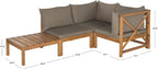 SAFAVIEH Outdoor Collection Lynwood Outdoor Sectional Sofa - Image 2