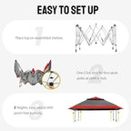CROWN SHADES 13x13 Pop Up Gazebo, Canopy Tent, Gazebos on Clearance - Image 4