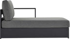 Modway Tahoe Powder-Coated Aluminum Outdoor Chaise Lounge in Gray Charcoal - Image 4
