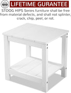 Stoog Outdoor & Indoor Side Table, Weather Resistant HIPS End Tables, - Image 3