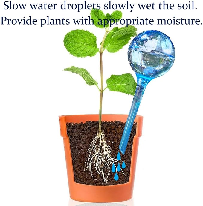 MOONSOUND Small Plant Watering Globes, Plant Waterer Self Watering Bulbs - Image 4