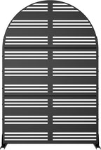 Casaphoria 72" H x 47" W Arched Metal Privacy Screen - Image 6