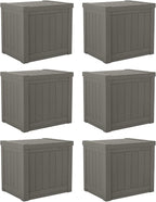 Suncast SS500ST 22 Gallon Small Resin Outdoor Patio Storage Deck Box by Suncast