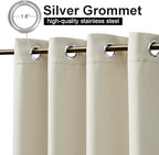 NICETOWN Waterproof Patio Outdoor Curtain and Drape Extra Wide, Thermal - Image 2