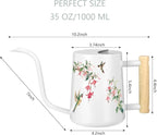 Watering Can Indoor Plants, 35oz Small Stainless Steel Metal Watering Can - Image 4