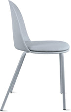 2xhome Set of 2 Modern Stackable Armless Dining Chairs, Plastic Shell Seat - Image 9