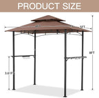 AECOJOY 8' x 5' Outdoor Grill Gazebo Canopy, BBQ Canopy - Image 7