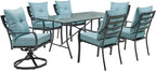 Hanover Lavallette 7-Piece Modern Outdoor Dining Set by Hanover