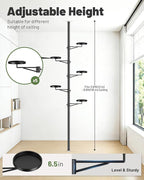 Tension Rod Plant Stand, 5 Tier Tension Pole Plant Stand - Image 5