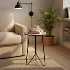 LIFFY Outdoor Metal Side Table, Indoor Round Home Decorative End Table - Image 8