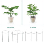 24 Pack Plant Support Stake, Half Round Metal Garden Plant Stake, Border Support - Image 3