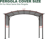 85''x 208'' Universal Doubleton Steel Pergola Replacement Cover - Image 4