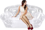 Kigley Inflatable Chair Blow Up Couches Transparent Inflatable Sofa Seat Yard - Image 4
