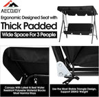 AECOJOY Porch Swing with Stand, Outdoor Swings - Image 4