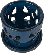 W&W Orchid Pot with Holes and Saucer - Image 3