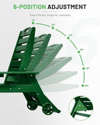 Lounge Chair Outdoor, Chaise Lounge Outdoor, HDPE 6-Position Lounge Chair - Image 6